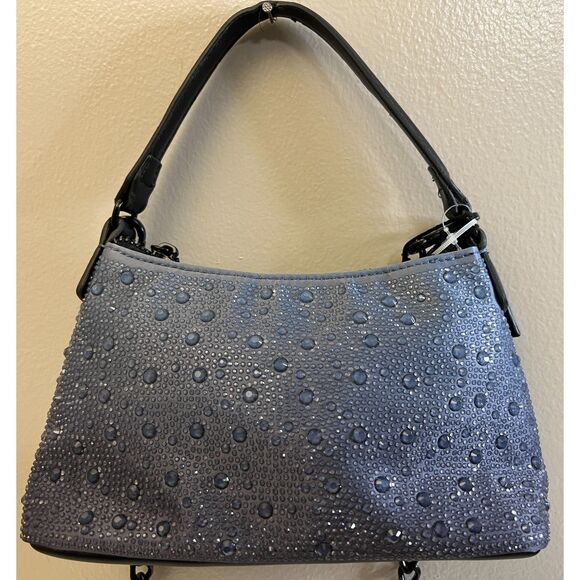 NWT Steve Madden BBABS sparkle gray and black crossbody bag - Picture 2 of 10